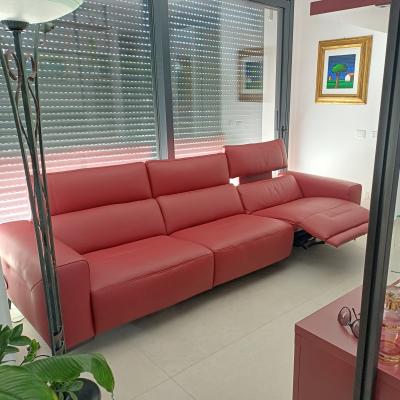 Divano Rosso Pelle 